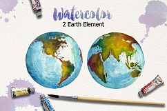 Watercolor Earth Product Image 3