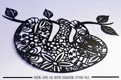 Sloth paper cut SVG / DXF / EPS files Product Image 3