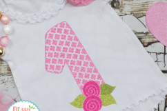 First Birthday Quatrefoil and Roses Product Image 2