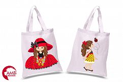 Sweet little ladies graphics, clipart, illustrations AMB-1056 Product Image 2