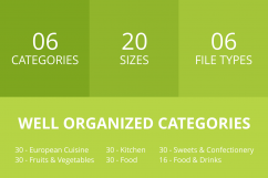 166 Food &amp; Drinks General Glyph Inverted Icons Product Image 3