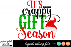 Christmas Toilet Paper SVG - It&#039;s Crappy Gift Season SVG Product Image 1