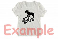 Puppy Paws SVG, Pet Paw dog dogs animal 764S Product Image 2