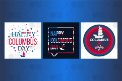 Happy Columbus Day Banners Product Image 1