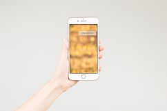 Female holding smartphone with blank screen  Product Image 1