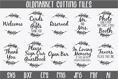 Wedding Reception Signs SVG Cut Files-DXF-AI-SVG-JPG-PNG-PDF Product Image 1