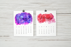 2019 Hand Paint Watercolor Calendar Product Image 2