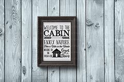 Welcome to the Cabin | Cutting File | Printable | SVG | PNG Product Image 3