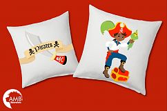 Pirate boys, African American Pirate clipart, graphics and illustrations AMB-174 Product Image 5