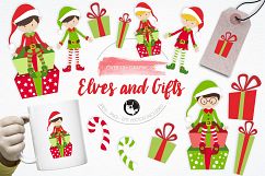 Elves and Gifts graphics and illustrations Product Image 1