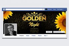 Golden Party Night FB Timeline Cover Product Image 1