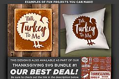 Thanksgiving Svg files - Talk Turkey To Me Svg File - 6001 Product Image 3