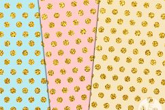 Hot Air Balloons Digital Paper Pack Printable Gold Glitter Bird Feathers Arrows Pink Blue Cream Baby Boy Girl 6x6 Product Image 5