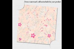 12 Winter Floral Digital Papers in Baby Blue and Baby Pink Product Image 3