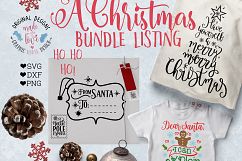 Christmas &amp; Santa Bundle Cut Files - Christmas Cut Files Product Image 2