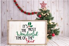 Its the Most Wonderful Time of the Year SVG Cut File - DXF Product Image 3