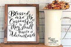 Blessed Are The Curious For They Shall Have Adventures SVG Product Image 1