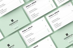 Modern &amp; Minimal Business Card Layout Product Image 2
