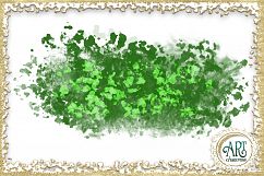 Lime Green Glitter Greenery Digital Clipart Brush Stroke - 24 of beautiful PNG files Product Image 9