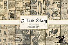 Antique Catalog Pages Digital Paper Ephemera Product Image 1