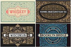 Pack of 4 vintage labels Product Image 1