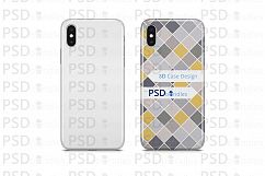 Apple iPhone XS MAX 3d Case Design Mock-up Back View Product Image 2