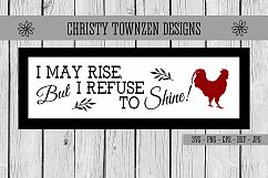 Refuse To Shine Farmhouse SVG Product Image 1