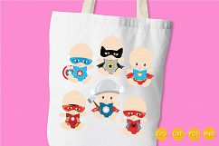 Super  Babies cutting files svg, dxf, pdf, eps included - cut files for cricut and silhouette - Cutting Files SG Product Image 4