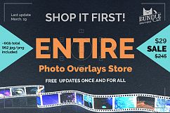1000+ Photo Overlays Bundle+FREE UPD Product Image 1