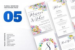 Floral Wedding Invitation Bundle Product Image 7