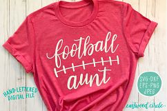 Football Aunt Handwritten SVG Product Image 1