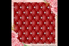 16 Seamless Diamond Upholstery Digital Papers, Quilt Leather Product Image 3