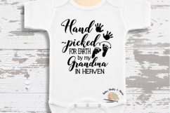 Hand Picked for Earth SVG In Memory of Grandma svg file baby Product Image 1