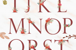 Floral Alphabet and Graphics  Product Image 8