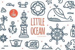 Little Ocean - Cute Summer Beach SVG Cutting file Product Image 1