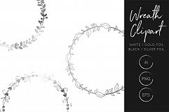 Wreath Clipart - Vector Wreath Clipart - Laurel Clipart Product Image 2