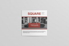 Square Trifold Brochure Mockup Product Image 13
