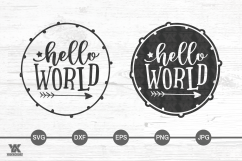 Hello World Newborn SVG Product Image 1