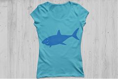 Shark svg silhouette, shark monogram svg, shark clipart, Shark SVG File Cutting file, Svg For Silhouette, Svg For Cricut, svg, dxf, eps. Product Image 3