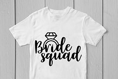 Bride Squad - Wedding SVG EPS DXF PNG Cutting Files Product Image 2