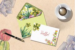 Succulents PNG watercolor set   Product Image 7