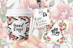 Bouquet of red poppies PNG watercolor set Product Image 3