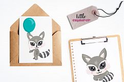 Woodland raccoon graphics and illustrations Product Image 4