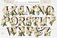 Farmhouse Watercolor Flowers &amp; Monograms Product Image 3