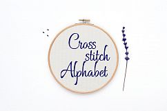 Cross Stitch Alphabet Pattern - Alph97 Product Image 1
