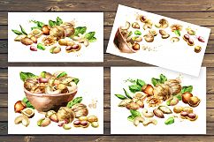 Nut mix. Watercolor Product Image 5