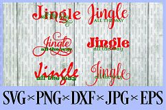 Jingle all the way 6 pack bundle SVG, PNG, DXF, EPS JPG Product Image 1