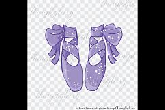 100 Shimmer Bow Kid and Baby Ballet Shoes Clip Arts Product Image 3