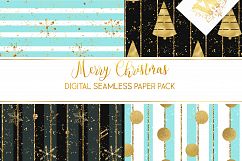 Christmas digital paper pack, seamless pattern snowflake Product Image 4