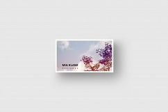 Business card template with flowers Product Image 4